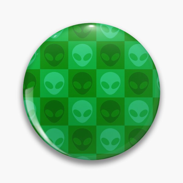 Item preview, Green Alien Extraterrestrial Checkered Pattern designed and sold by SpaceAlienTees.