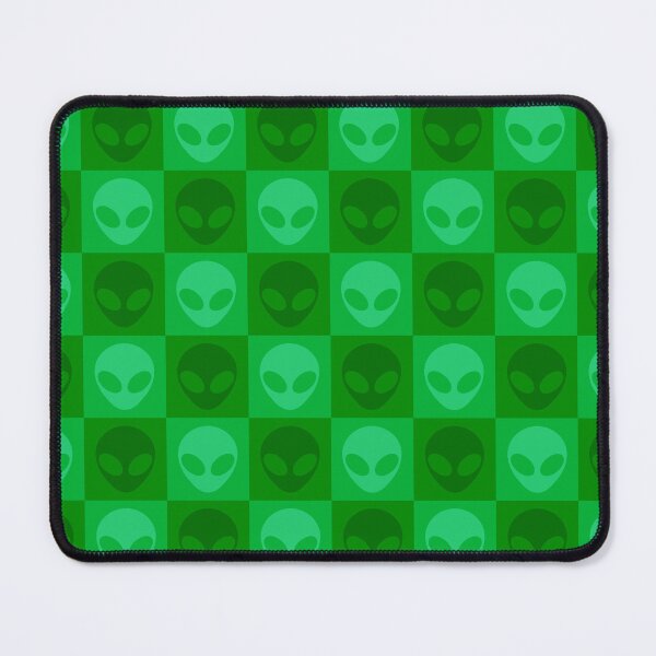 Item preview, Green Alien Extraterrestrial Checkered Pattern designed and sold by SpaceAlienTees.