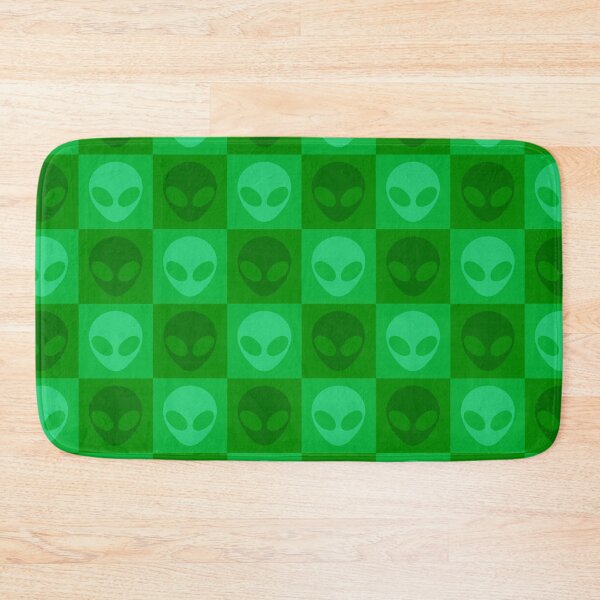 Item preview, Green Alien Extraterrestrial Checkered Pattern designed and sold by SpaceAlienTees.
