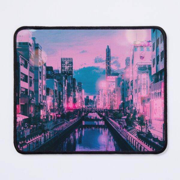Item preview, Osaka Dotonbori Ebisu Bridge Canal Vapor Lofi City Neon Nightscape - Namba District - Bokeh Light Leaks Artwork - Anime  Aesthetic designed and sold by Cawaiico.