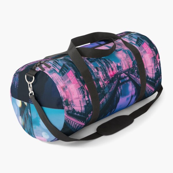 Item preview, Osaka Dotonbori Ebisu Bridge Canal Vapor Lofi City Neon Nightscape - Namba District - Bokeh Light Leaks Artwork - Anime Aesthetic designed and sold by Cawaiico.