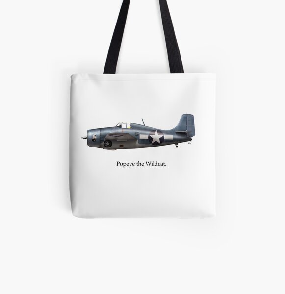 Popeye the Wildcat All Over Print Tote Bag