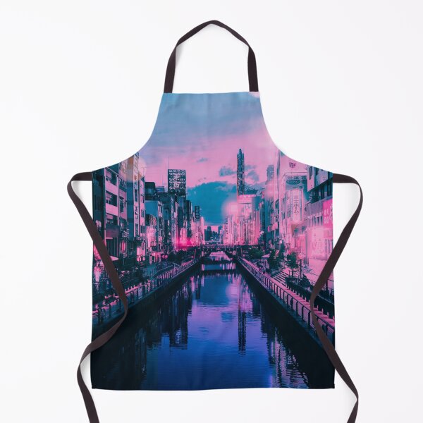 Item preview, Osaka Dotonbori Ebisu Bridge Canal Vapor Lofi City Neon Nightscape - Namba District - Bokeh Light Leaks Artwork - Anime  Aesthetic designed and sold by Cawaiico.