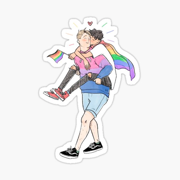 Item preview, Heartstopper Couple Nick and Charlie Gay Pride designed and sold by AliceOsemanFan.