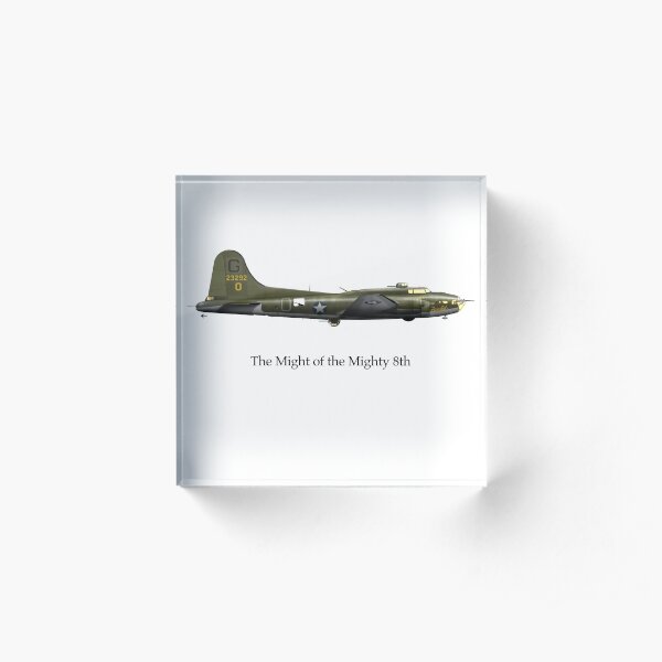 The Might of the Mighty 8th - B-17F Acrylic Block