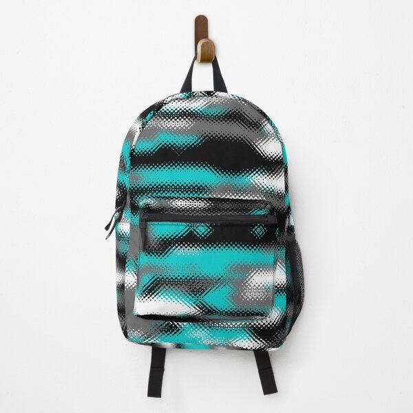 Item preview, Camouflage Aqua Black White designed and sold by Tshirtstory.