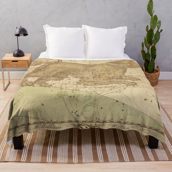 Item preview, Leo star sign restored antique map designed and sold by aapshop.