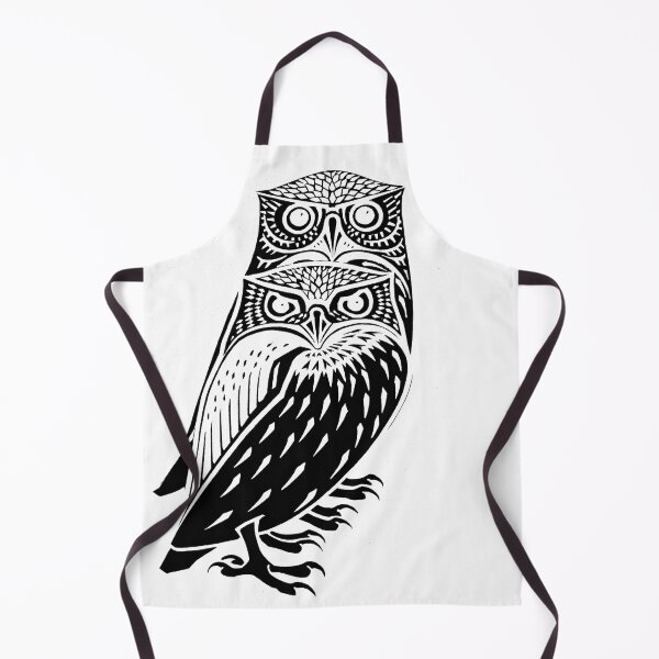 Item preview, Two Owls By Julie De Graag: Edited Black White Design designed and sold by TeachUrb.
