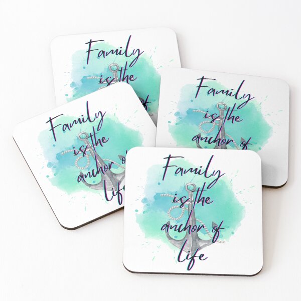 Item preview, Family is the anchor of life designed and sold by Aminesnip.