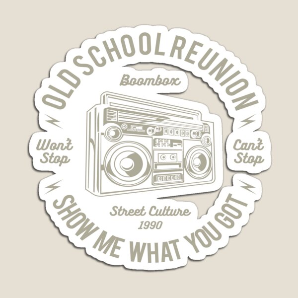 Item preview, Old School Reunion Boombox Retro Vintage Distressed Design designed and sold by JakeRhodes.