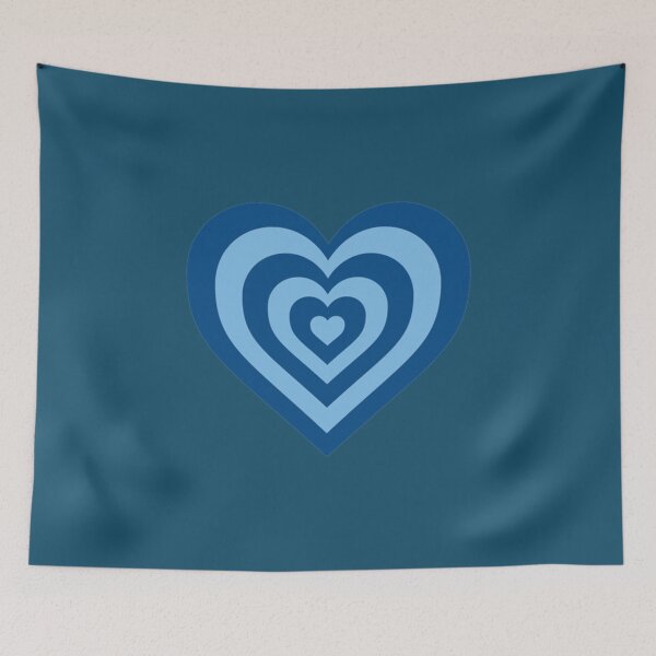 Item preview, Blue - Powerpuff Girls Retro Heart   designed and sold by RayAndAnnShops.