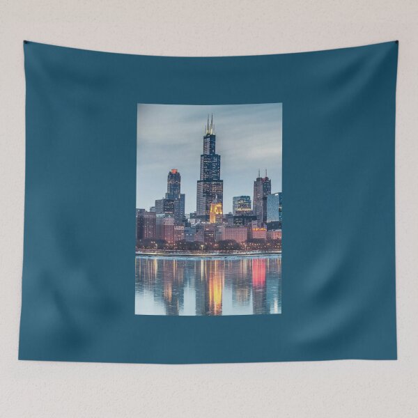Item preview, Chicago Skyline  Long  designed and sold by RayAndAnnShops.