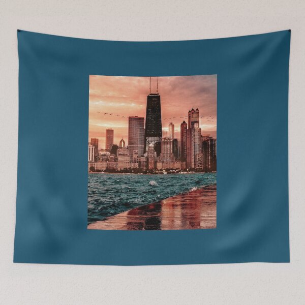 Item preview, Chicago Skyline 5 Graphic  designed and sold by RayAndAnnShops.