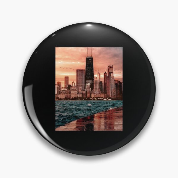Item preview, Chicago Skyline 5 Graphic  designed and sold by RayAndAnnShops.