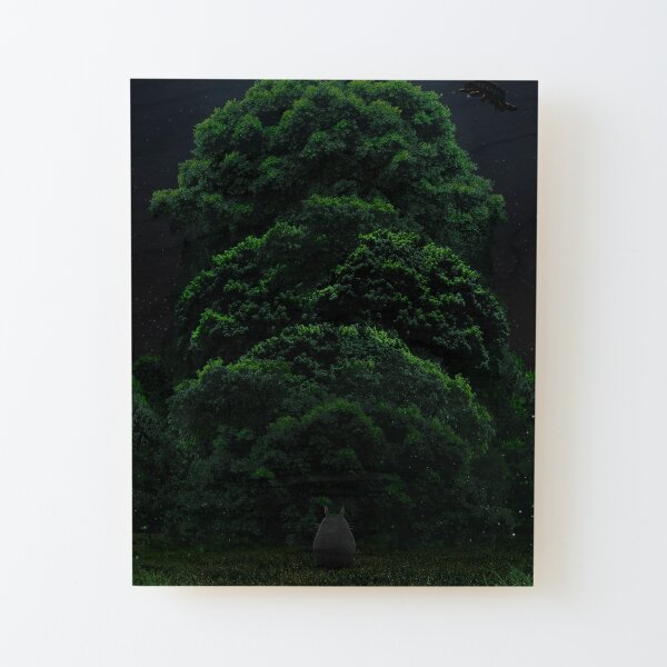 Le grand arbre Impression montée sur bois