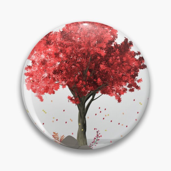 Item preview, Colorful red tree falling leafs  designed and sold by JJMasters.