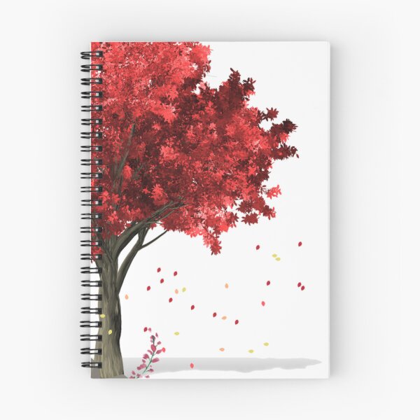Item preview, Colorful red tree falling leafs  designed and sold by JJMasters.
