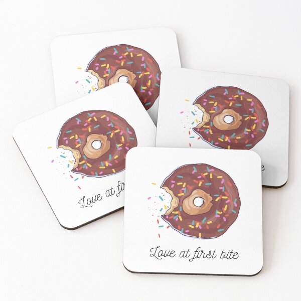 Item preview, Love at first bite  - Doughnut designed and sold by DoodlesnPoodles.