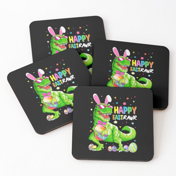 Item preview, Kids Happy Eastrawr T Rex Easter Bunny Egg Funny Dinosaurs designed and sold by HugheDemeyer.
