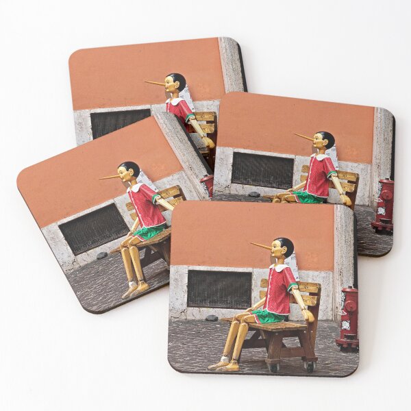 Item preview, Pinocchio Marionette Sitting on Street Bench, Rome Italy designed and sold by Anna Lemos.