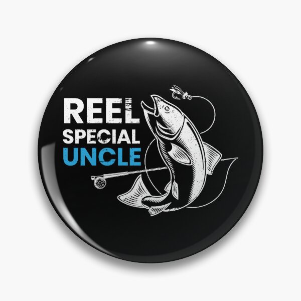 Item preview, Reel Special Uncle Fishing Pun Rod Reel Fish Design designed and sold by LarkDesigns.