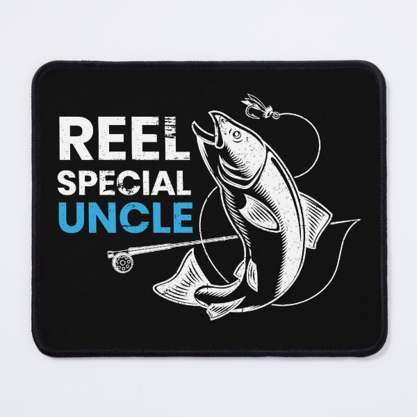 Item preview, Reel Special Uncle Fishing Pun Rod Reel Fish Design designed and sold by LarkDesigns.