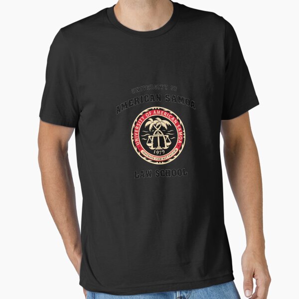 Vista previa del artículo con la obra «Logotipo de la Facultad de Derecho de la Universidad de Samoa Americana Camiseta clásica», diseñado y vendido por FranzTeufel.