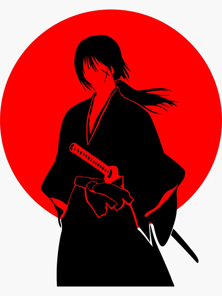 "kenshin-samurai x" Sticker by dolanyog88 | Redbubble