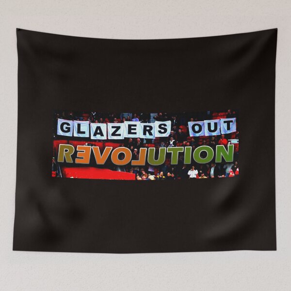 Item preview, GLAZERS OUT REVOLUTION designed and sold by Footy Madness ⭐⭐⭐⭐⭐.