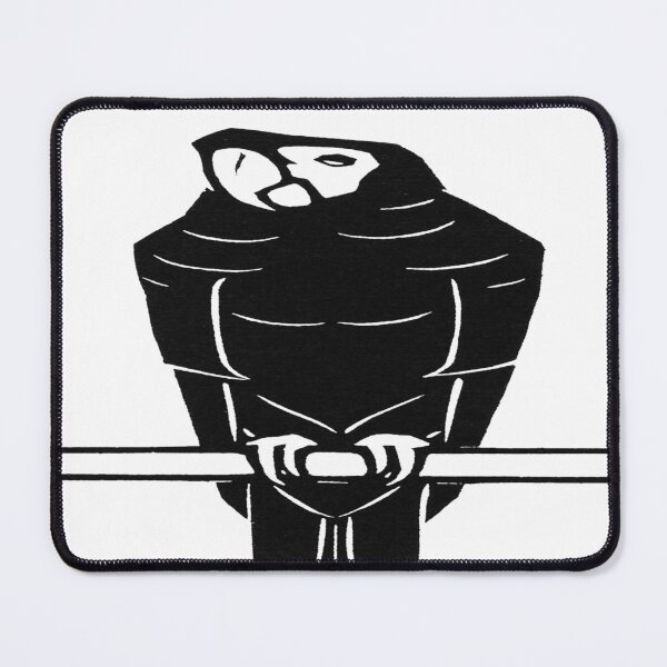 Item preview, Enhanced Ara: Edited Version of Julie De Graag's Ara Stretched and Black and White Samurai Parrot designed and sold by TeachUrb.