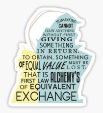 Equivalent Exchange Sticker