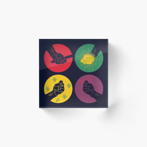 The Hands That Defend Acrylic Block