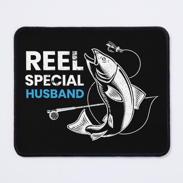 Item preview, Reel Special Husband Fishing Pun Rod Reel Fish Design designed and sold by LarkDesigns.