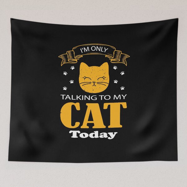 Item preview, i'm only talking to my cat today designed and sold by Fislux.