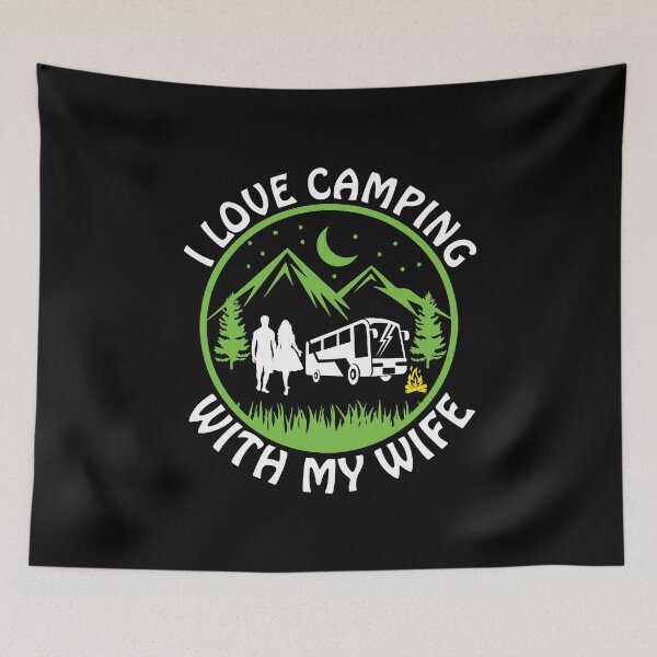 Item preview, i love camping with my wife designed and sold by Fislux.