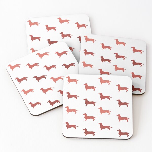 Item preview, Orange Sausage Dog Pattern designed and sold by Jessica Deighton.