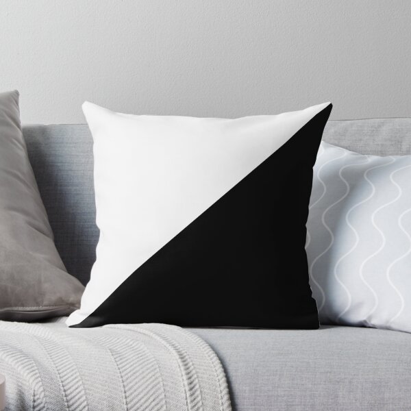 Black and White Throw Pillow Throw Pillow