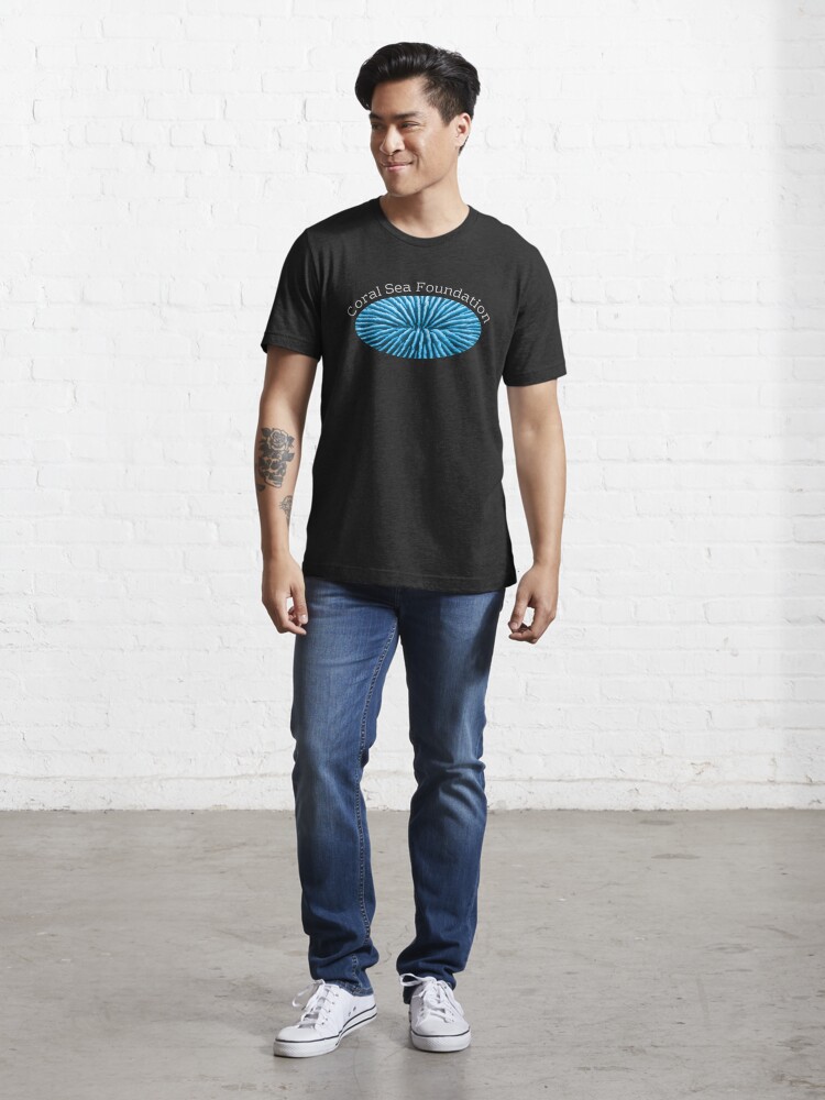 Alternate view of Coral Sea Foundation Logo - white text Essential T-Shirt