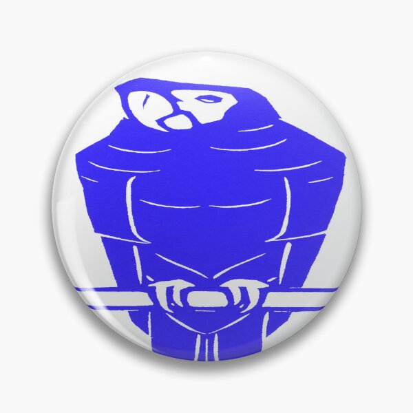 Item preview, Enhanced Ara: Edited Version of Julie De Graag's Ara Stretched Blue Samurai Parrot designed and sold by TeachUrb.