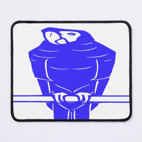 Item preview, Enhanced Ara: Edited Version of Julie De Graag's Ara Stretched Blue Samurai Parrot designed and sold by TeachUrb.