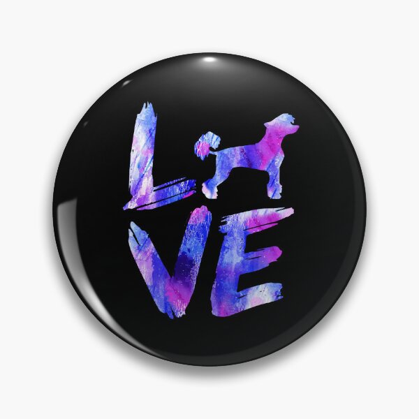 Item preview, Chinese Crested Dog Love Watercolor Design designed and sold by rafaeltto.