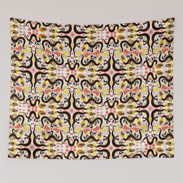 Item preview, Terrific Chinese dragons pattern art designed and sold by Zoo-co.