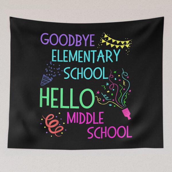 Item preview, Hello Middle School Graduation Elementary School designed and sold by ArthurClaessens.