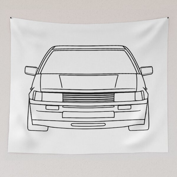 Item preview, Toyota Corolla AE86 black lines designed and sold by EdimDesign.