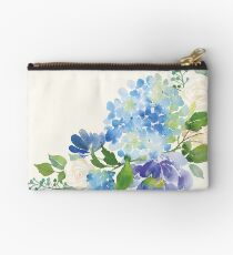 Bolso de mano Hortensia acuarela azul