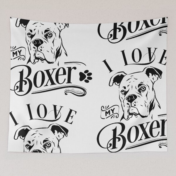 Item preview, i love my boxer - dog lovers designed and sold by JaMatt1983.