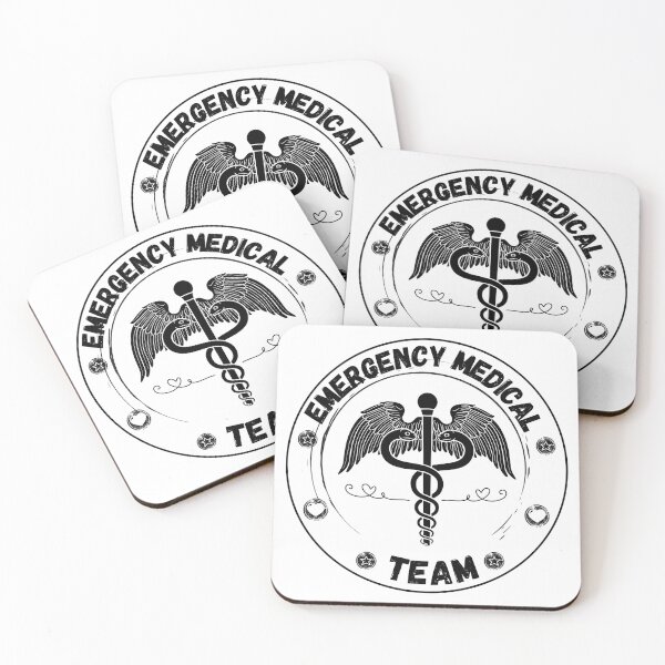Item preview, Emergency Medical Team - Distressed Round Design designed and sold by med-artist.