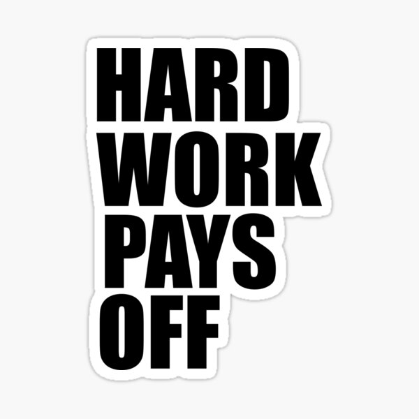 Item preview, Hard Work Pays Off Gym Motivation Workout designed and sold by Fitness4Lifeee.