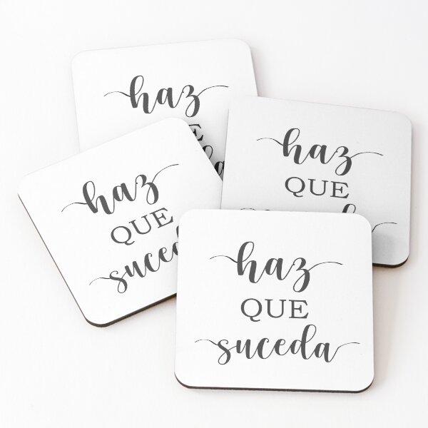 Item preview, Haz que suceda, Spanish Quote designed and sold by Aryam Quotes.