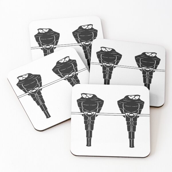 Item preview, Enhanced Aras: Edited Version of Julie De Graag's Ara Stretched and Black and White Samurai Parrot Pattern designed and sold by TeachUrb.